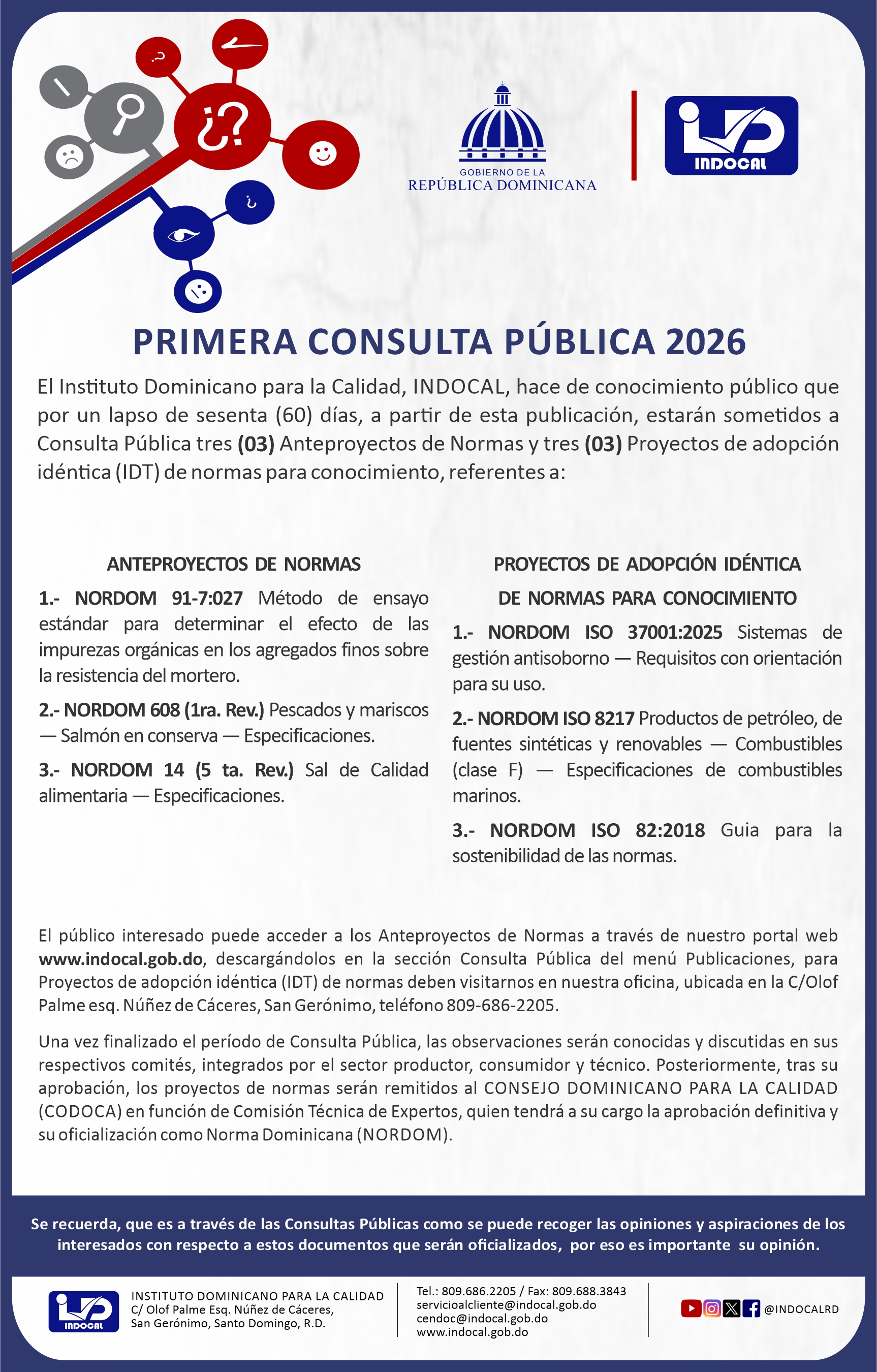 Publicidad Primera Consulta Pública 2025